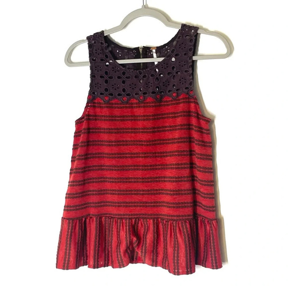 Free People Mollys Retro Top Size Medium - Picture 2 of 10
